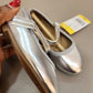 Stock flat shoes (silver)