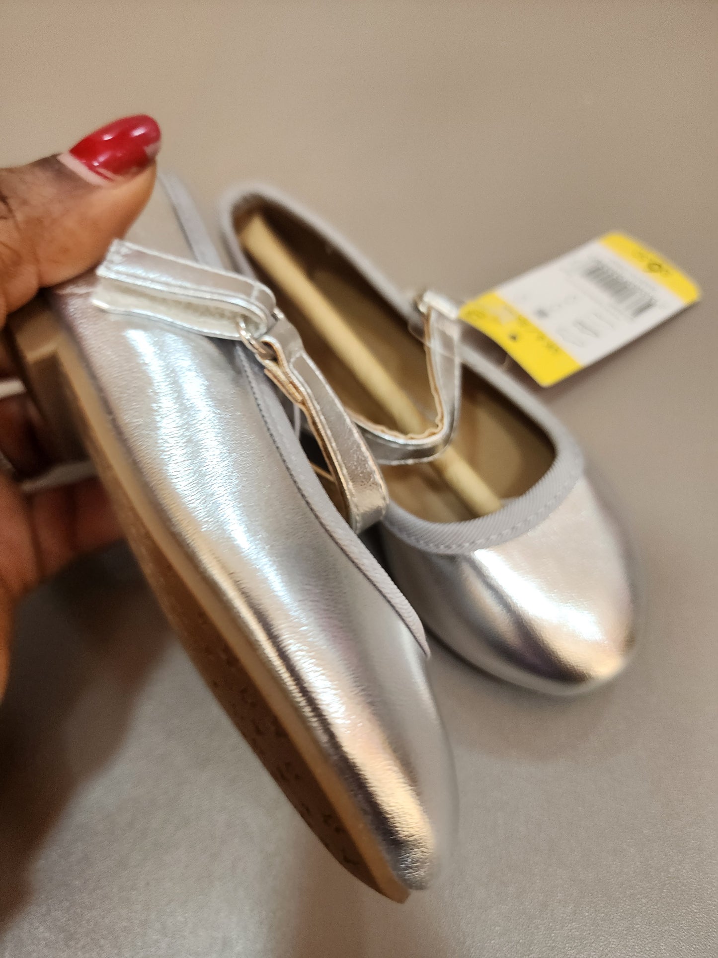 Stock flat shoes (silver)