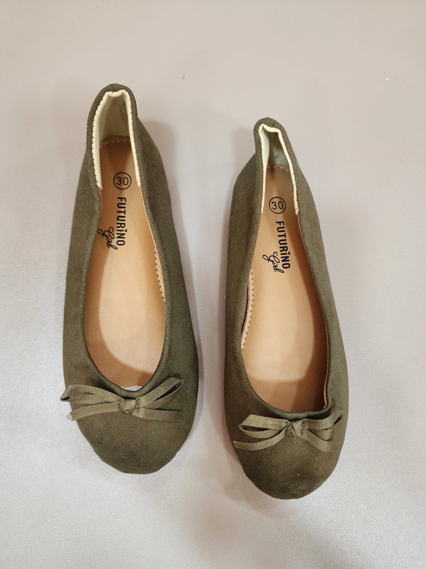 Stock flat shoes (green)