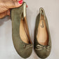 Stock flat shoes (green)