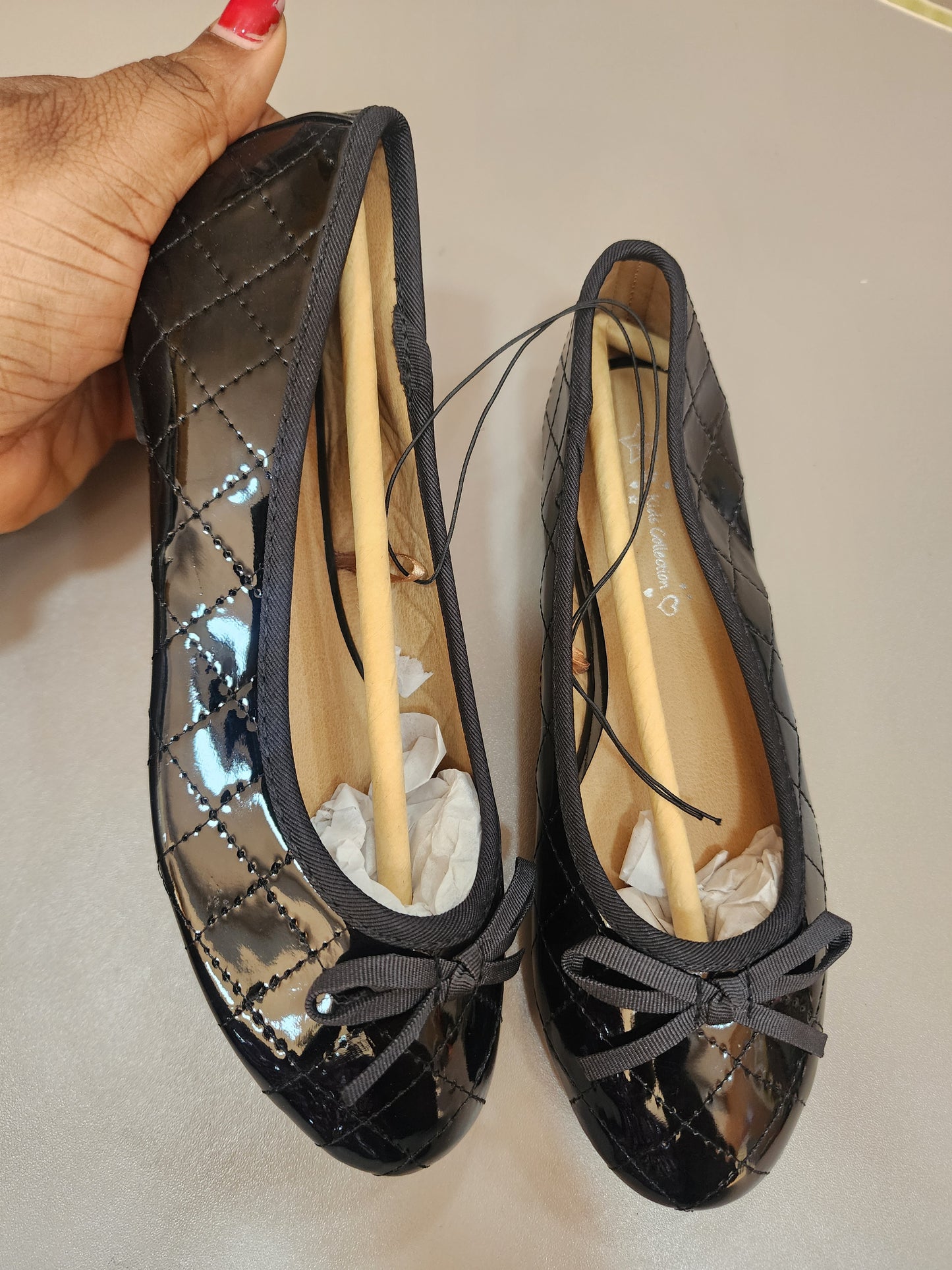 Stock flat shoes (black)