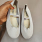 Stock flat shoes(silver)