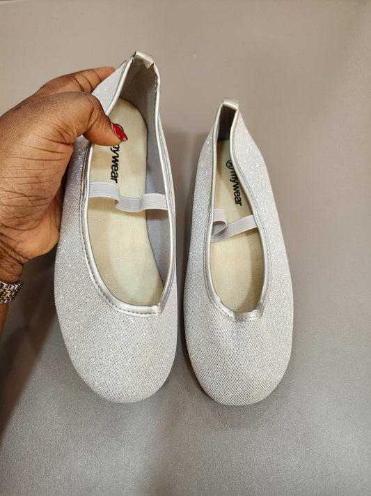 Stock flat shoes(silver)