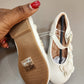 Stock flat shoes(white)