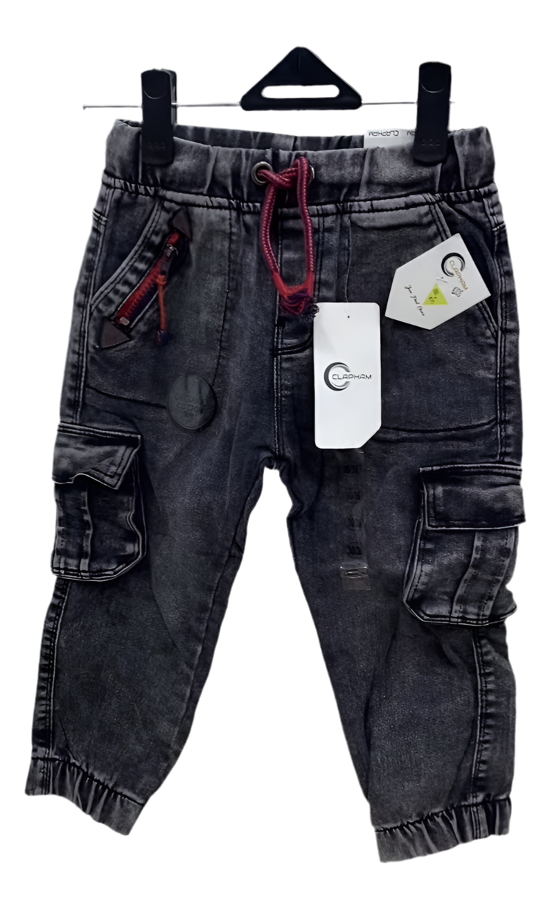 Boys cargo jean pencil design