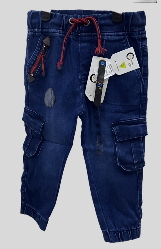 Boys cargo jean pencil design