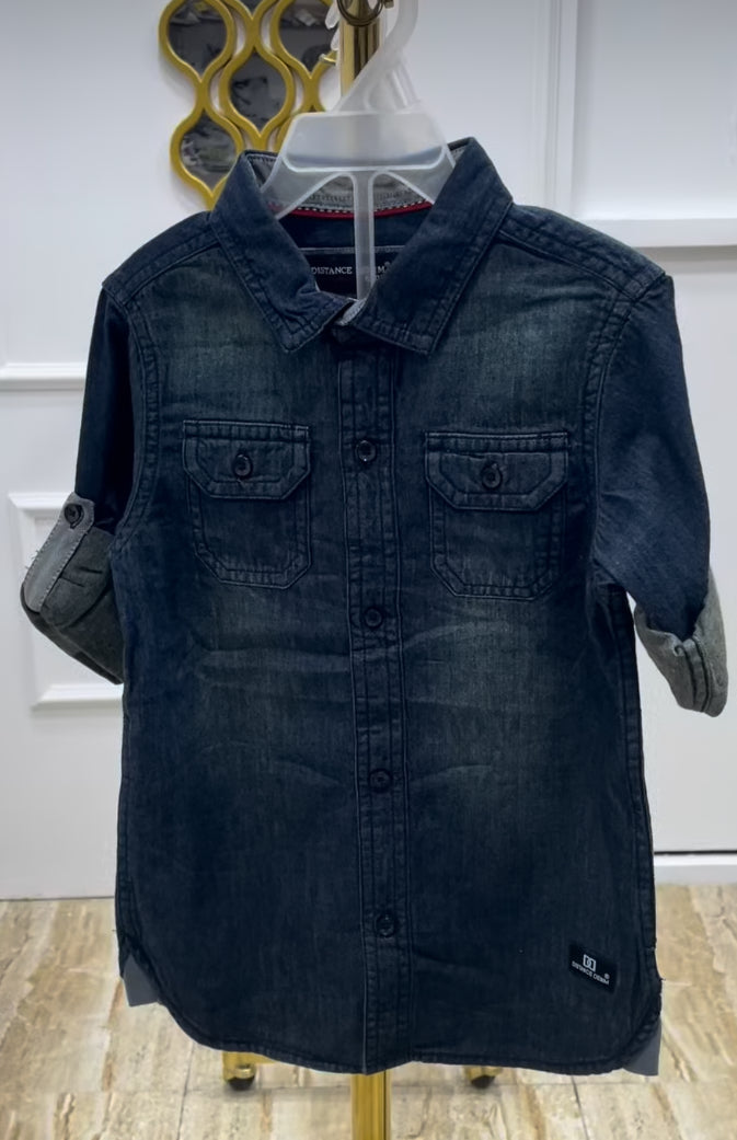 Boys Solid jeans shirt