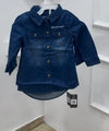 Girls jean shirt gown