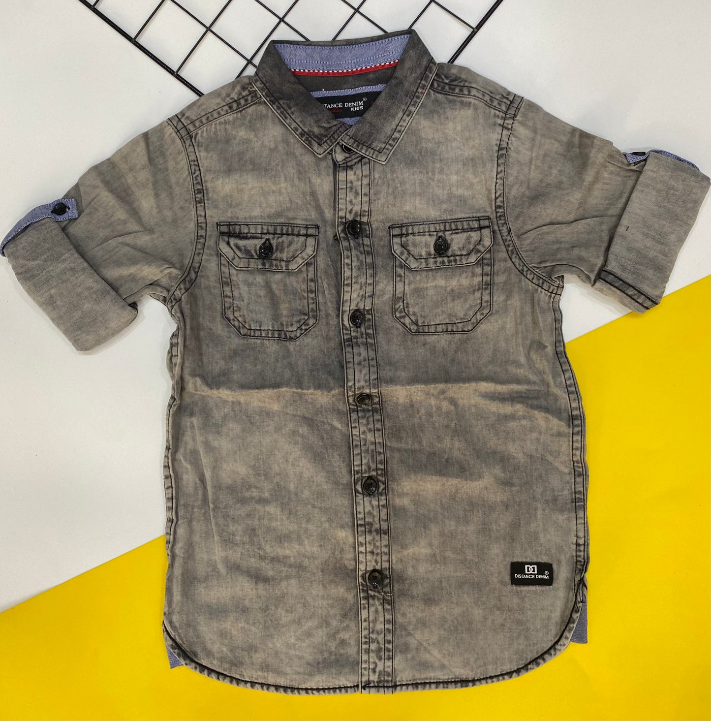 Boys Solid jeans shirt