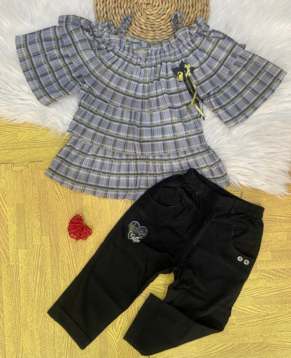 Girls 2 piece set(3 Quarter Short)