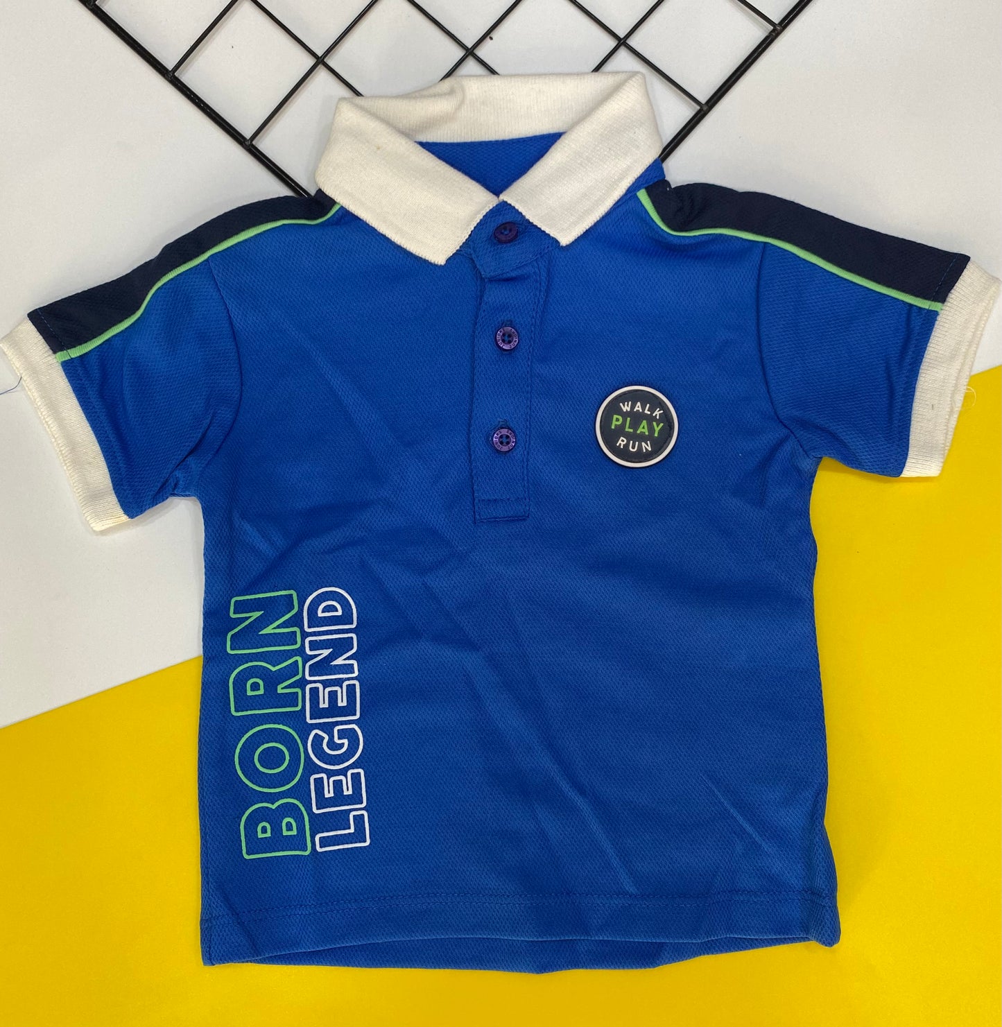 Boys Solid polo (runs Amal pick next size)