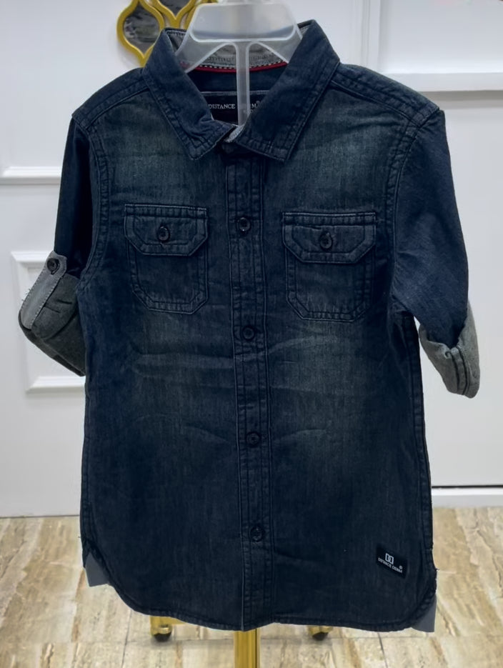 Boys Solid jeans shirt