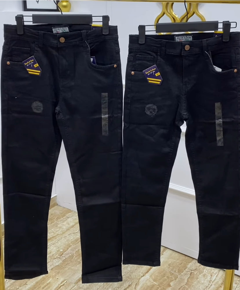 Boys Solid jeans (pick a size higher)