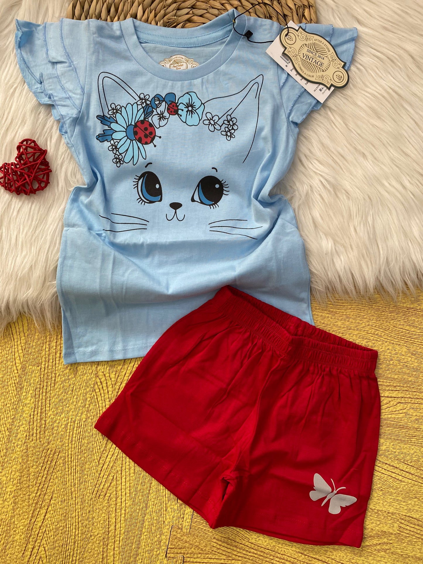 Girls 2 piece set (pearl vintage)