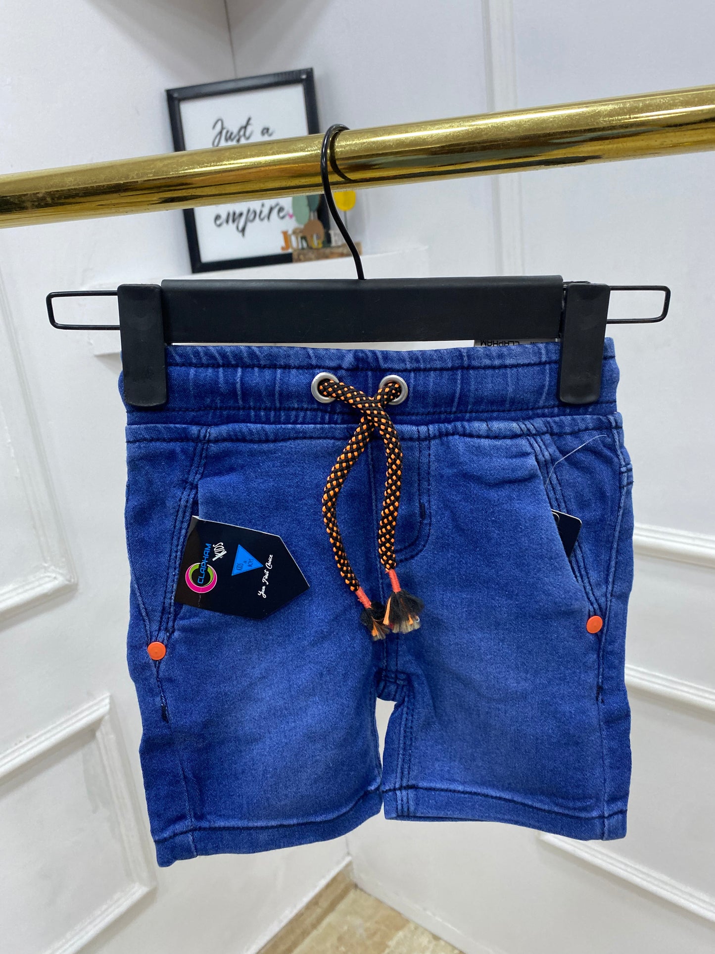 Boys Solid Jean shorts (pick a size higher for better fit)