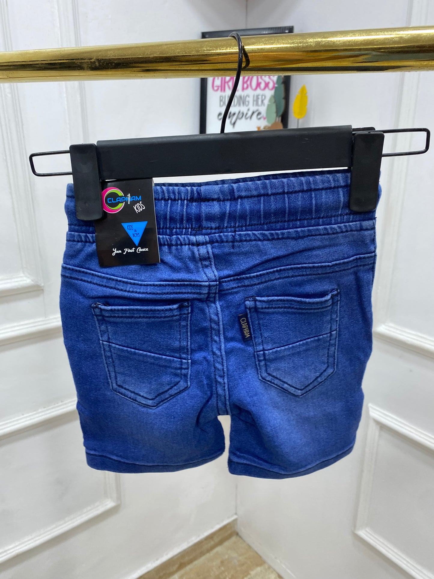 Boys Solid Jean shorts (pick a size higher for better fit)