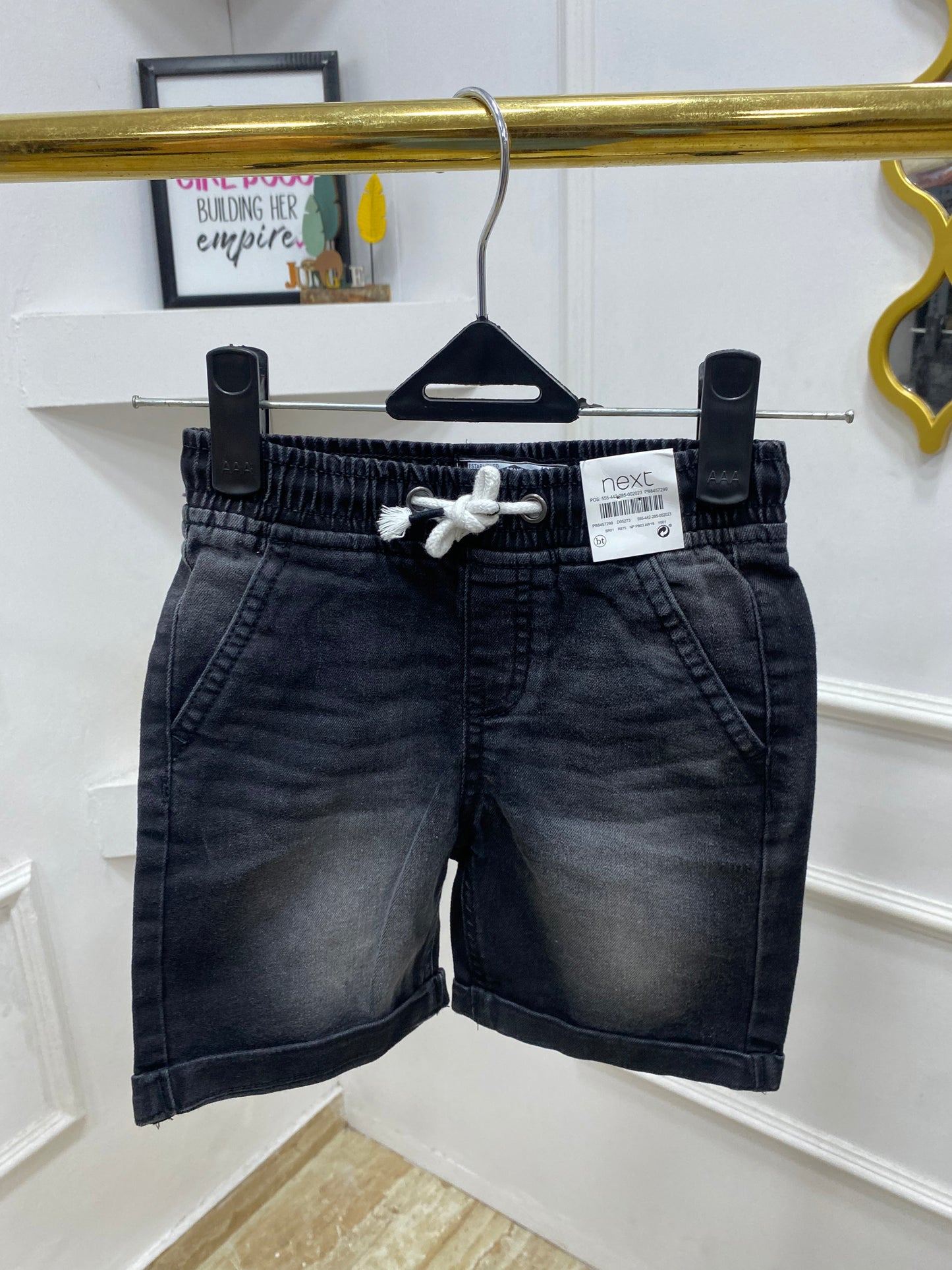 Boys Solid Jean shorts (runs small)