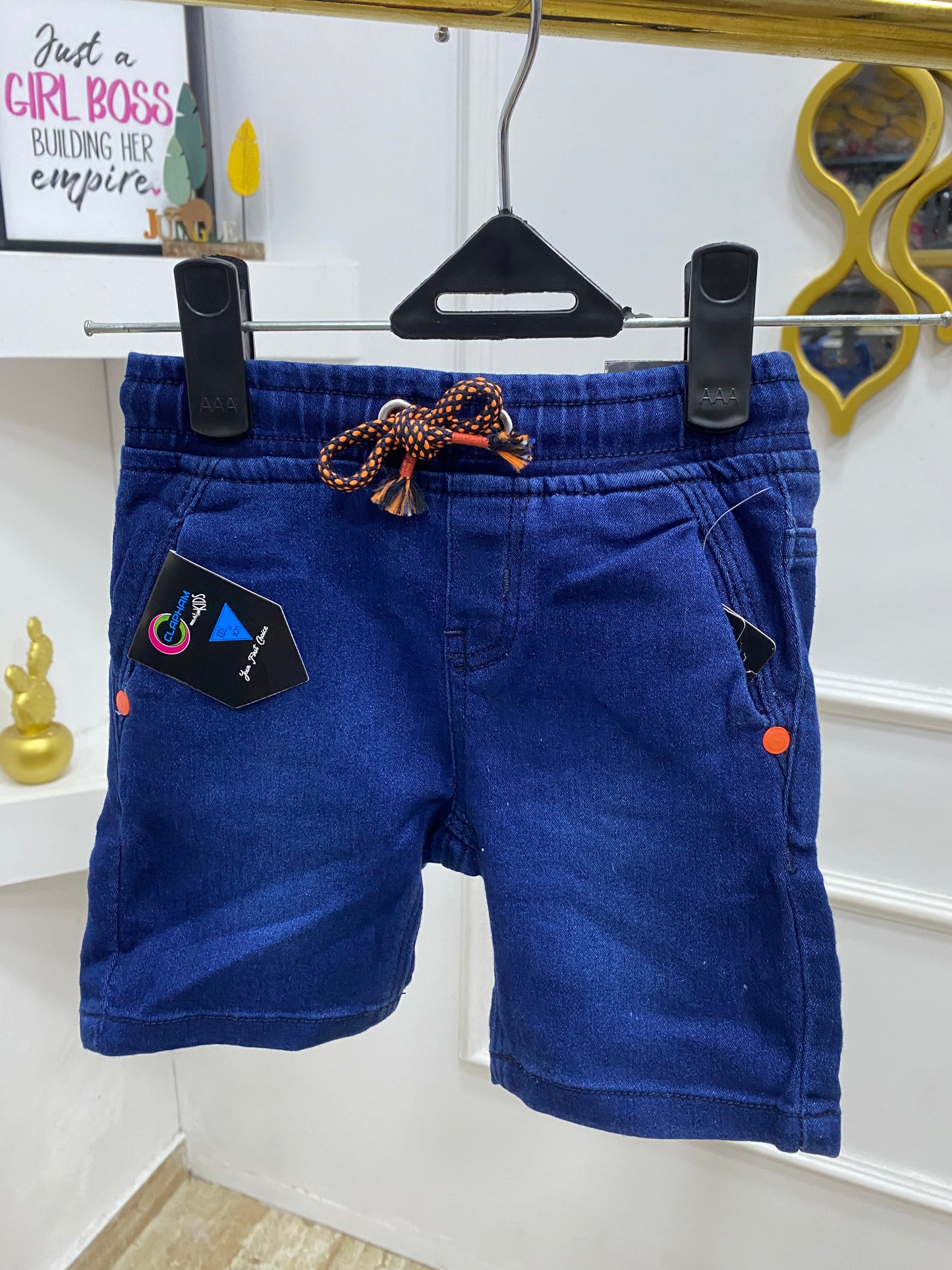 Boys Solid Jean shorts (pick a size higher for better fit)