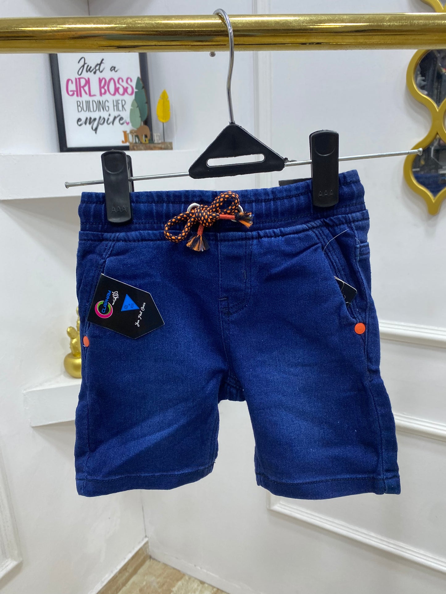 Boys Solid Jean shorts (pick a size higher for better fit)