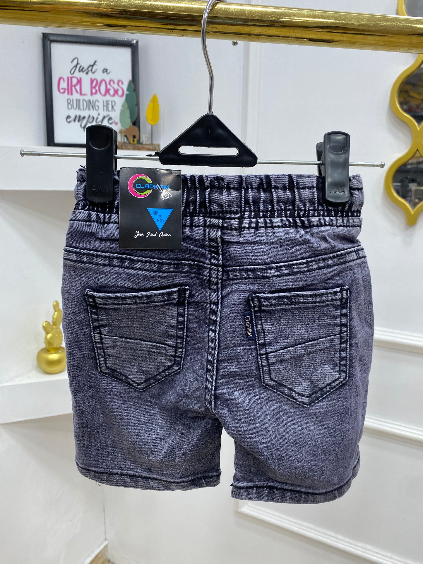 Boys Solid Jean shorts (pick a size higher for better fit)