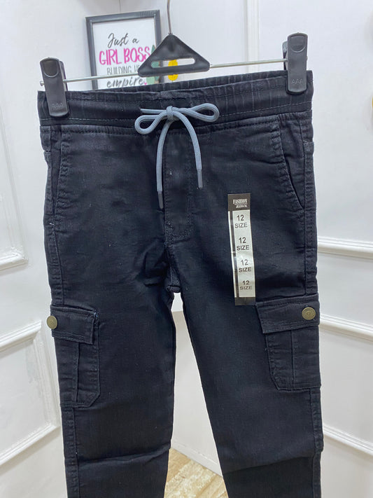 Boys cargo jean pencil design (runs small)