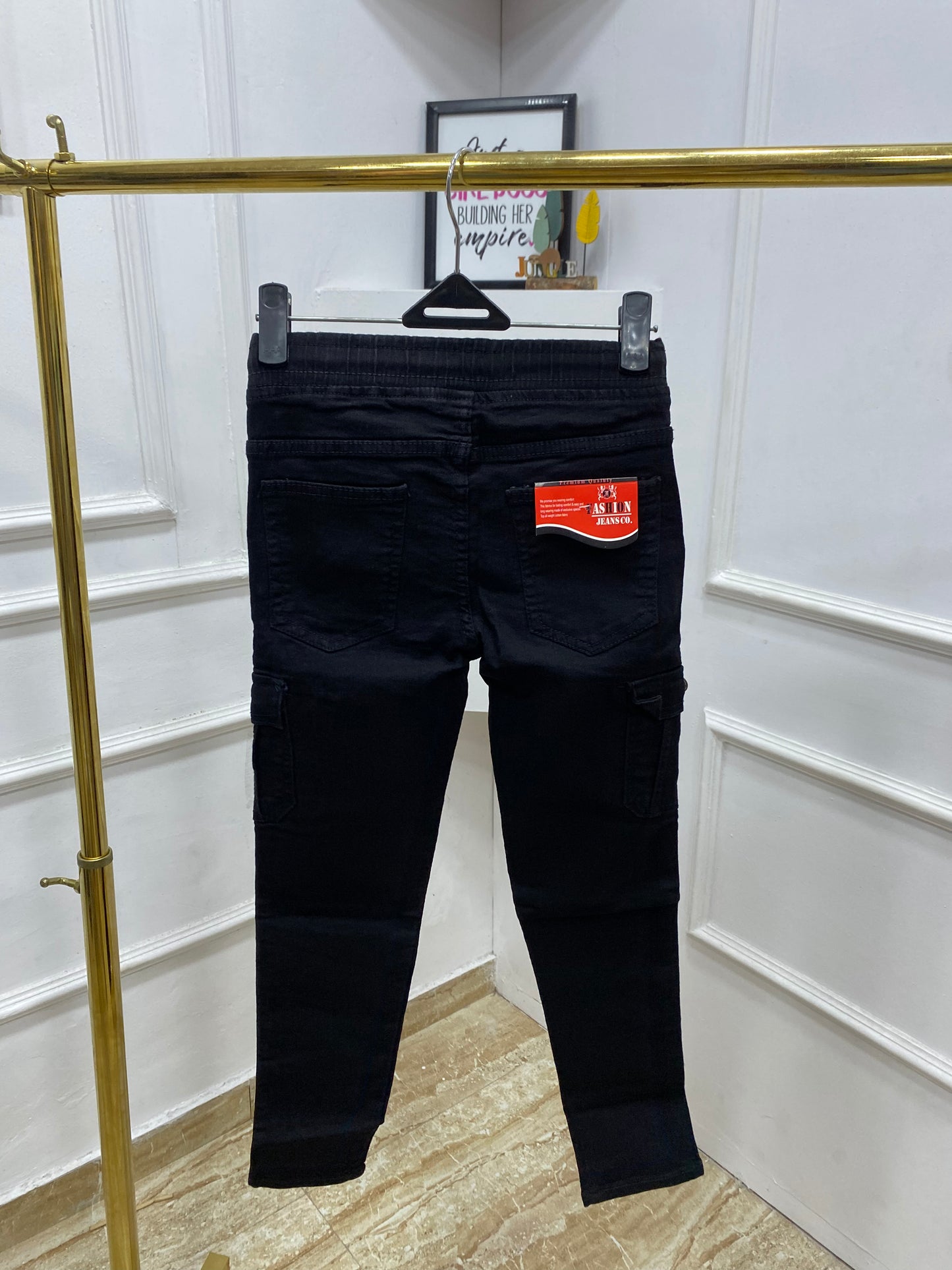 Boys cargo jean pencil design (runs small)