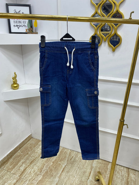 Boys cargo jean pencil design(run small)