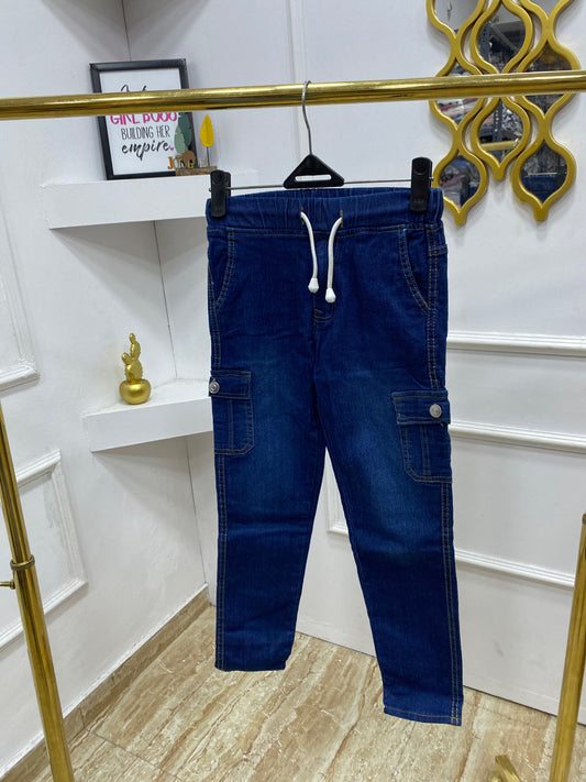 Boys cargo jean pencil design(run small)