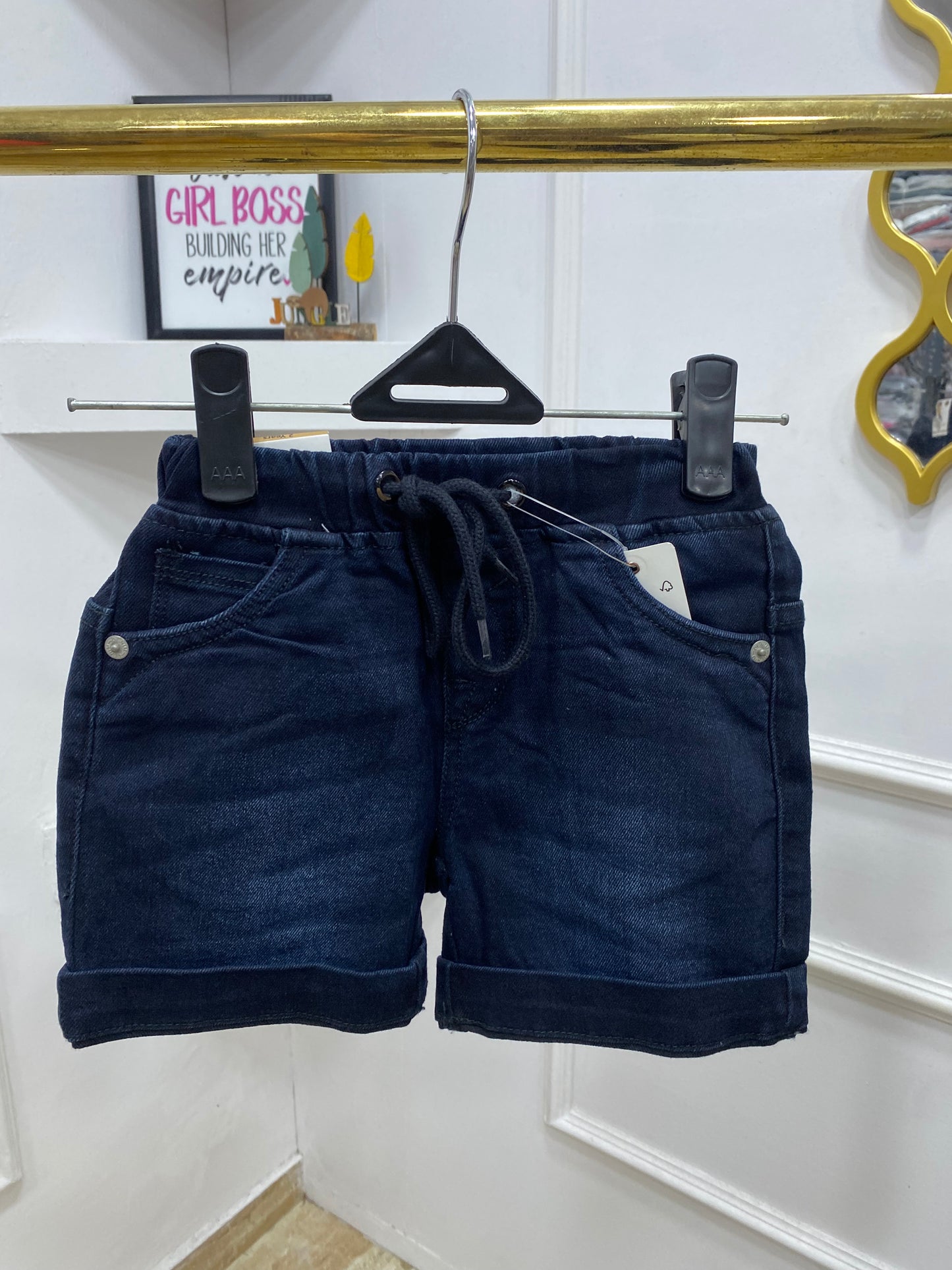 Boys short solid jeans