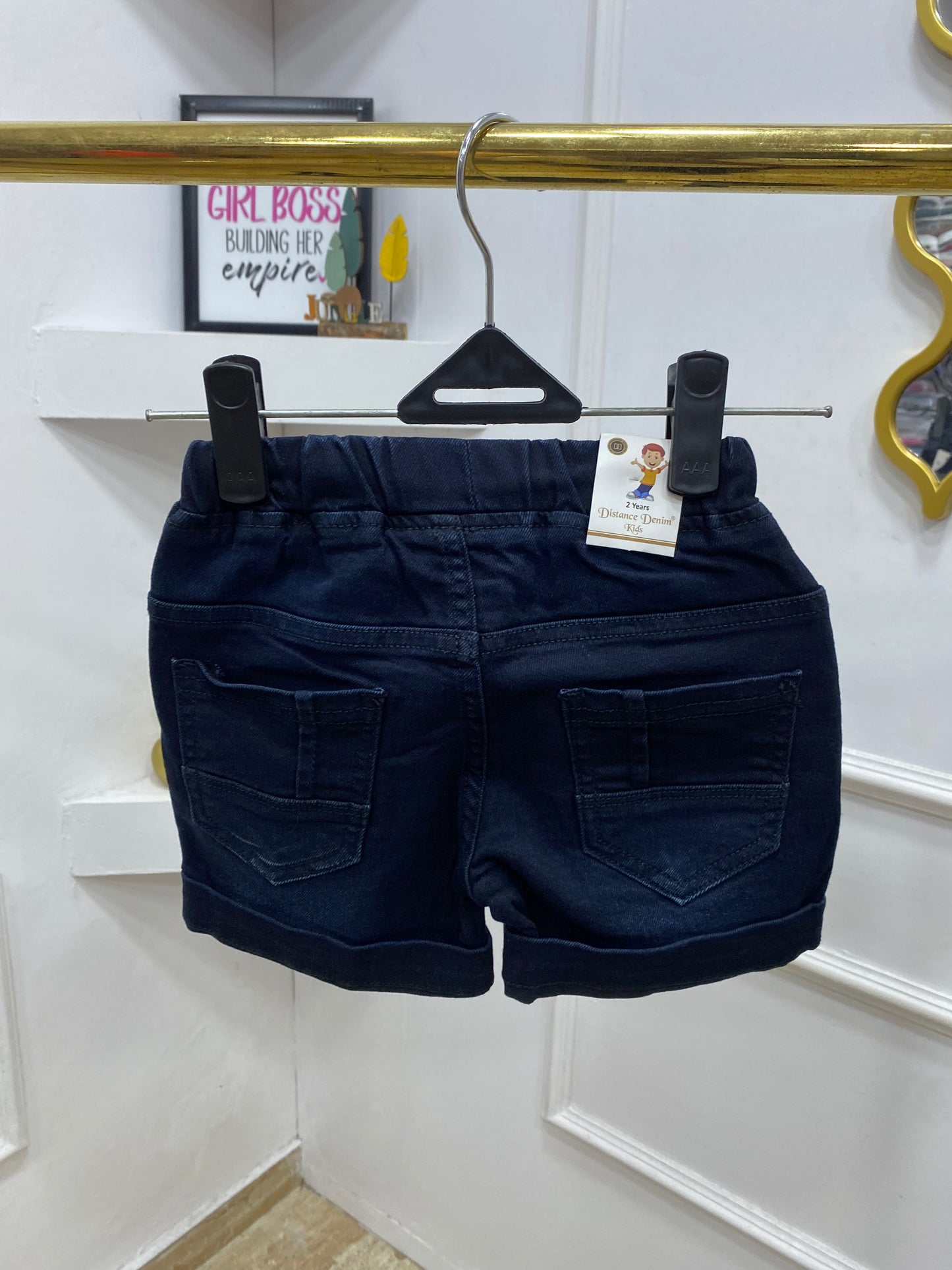 Boys short solid jeans